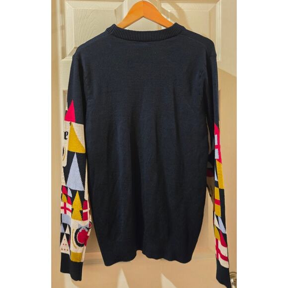 Miller Lite Ugly Christmas Holiday Sweater Mens Large Blue - Picture 10 of 10